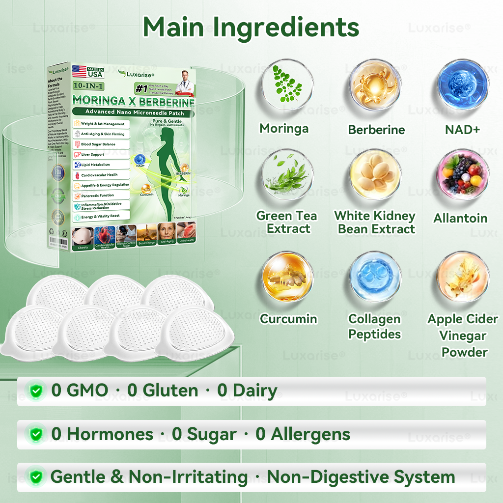 𝐋𝐔𝗫𝐀𝙍𝐈𝑆𝐄® 𝑴𝒐𝒓𝒊𝒏𝒈𝒂 & 𝑩𝒆𝒓𝒃𝒆𝒓𝒊𝒏𝒆 𝟏𝟎-𝐈𝐍-𝟏 𝐀𝐝𝐯𝐚𝐧𝐜𝐞𝐝 𝐍𝐚𝐧𝐨 𝐌𝐢𝐜𝐫𝐨𝐧𝐞𝐞𝐝𝐥𝐞 𝐏𝐚𝐭𝐜𝐡（UPSELL）