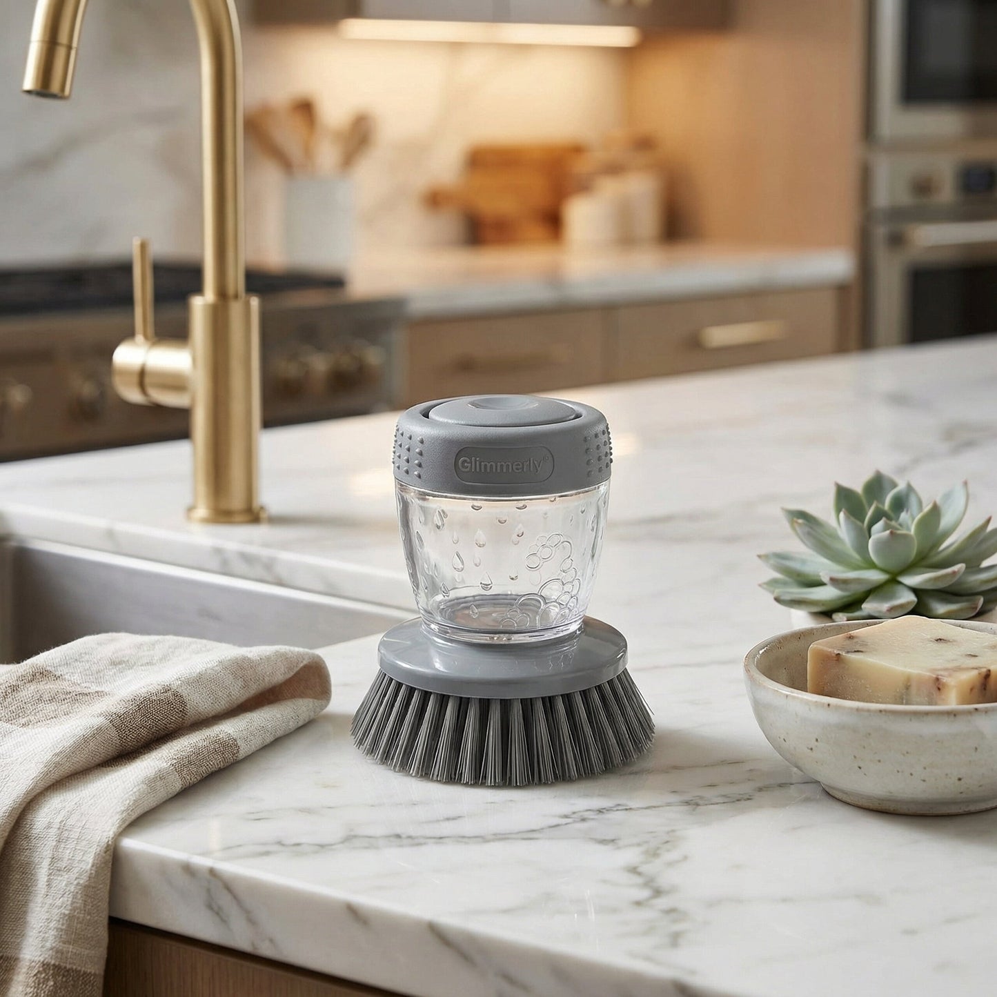 Kitchen Soap Pump Brush    已改 美