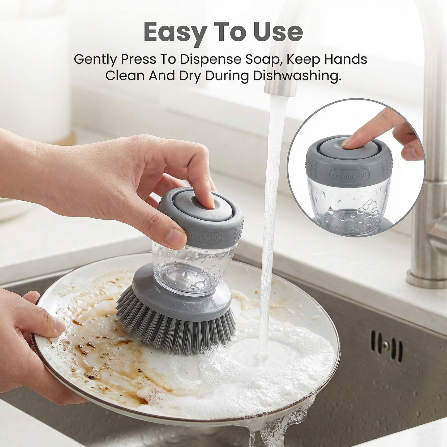 Kitchen Soap Pump Brush    已改 美