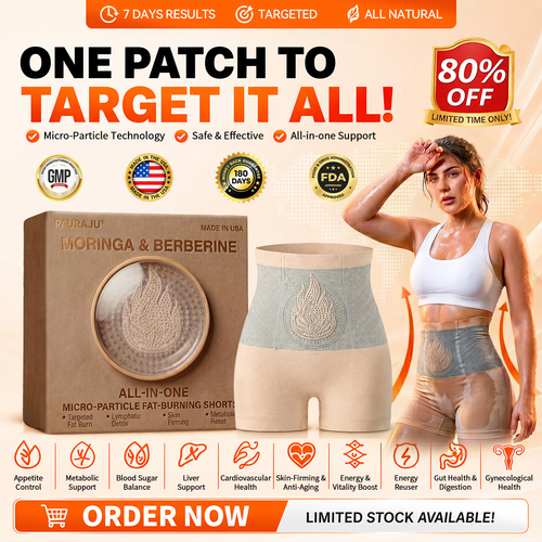 PAURAJU®🌵💖 30-Min All-in-One Micro-Particle Fat-Burning Shorts✅Ignites deep microcirculation to melt fat, flush toxins, and reverse metabolic aging.